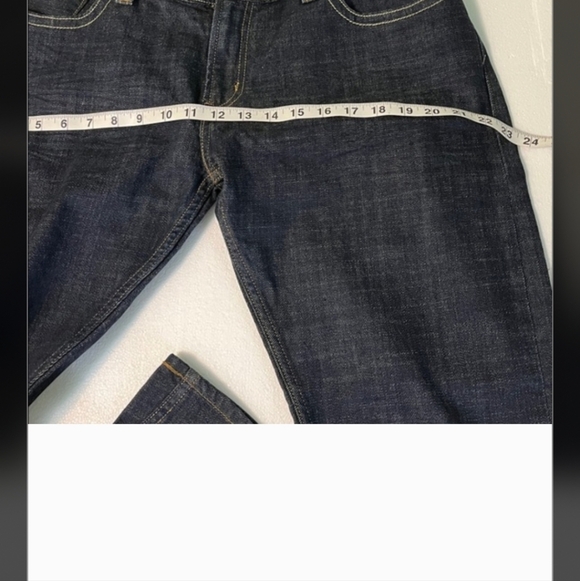 Levi's Classic Indigo Denim 542 Tilted Flare size 14 - Picture 12 of 15